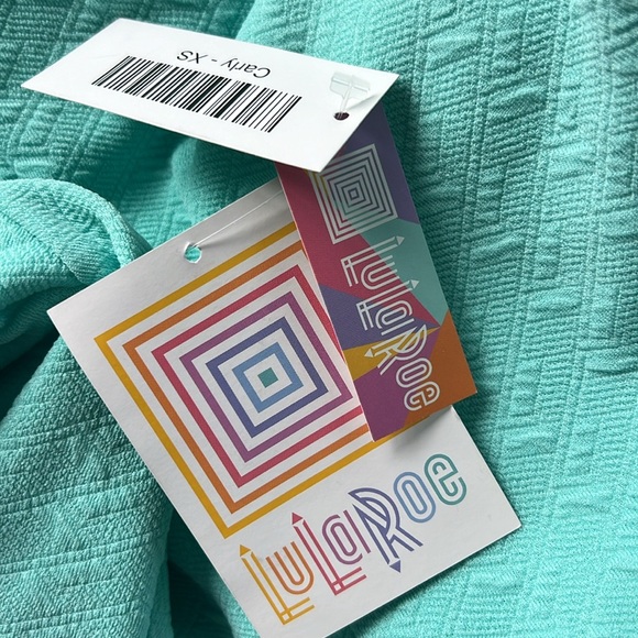 LulaRoe Women High Low Dress Size XS Mint Short Sleeve Dress - Picture 10 of 11